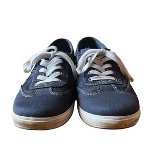 Keds Women’s blue canvas, lace up.